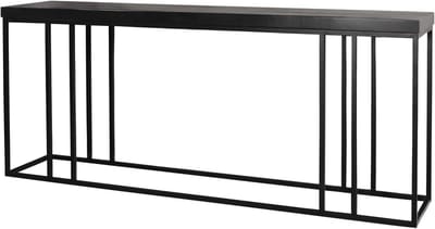 Bijzettafel - Side table - Woonkamer inrichten - Industrieel design - 150cm - Zwart