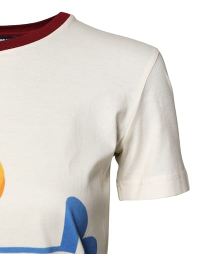 T-shirt met tropische print