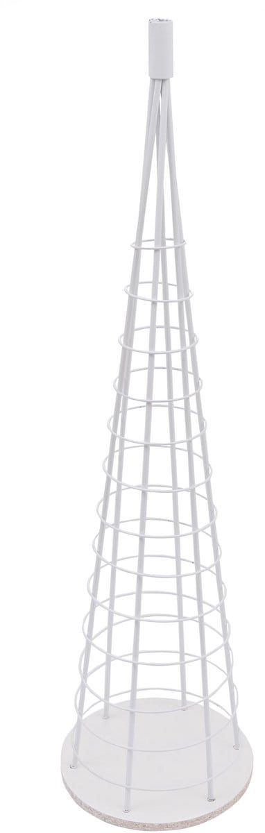 Decoratieboom MCW-O91, kerstboom, sierboom, kerstversiering, kerstboom om te versieren, metaal 115 cm ~ wit