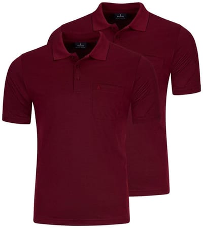 RAGMAN Heren poloshirt 2 pack Basic