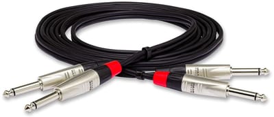 Stereo audiokabel - Versterker kabel - Professioneel geluid - Verwarring-vrij - 15 meter - Zwart
