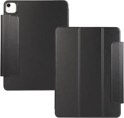 Lunso Geschikt voor iPad Air 13 inch (2024/2025) - Tri-Fold Bookcase hoes - Zwart