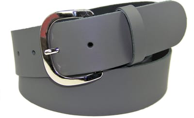 100% leer- 4 cm breed - Damesriem - grijs - taillemaat 80 cm