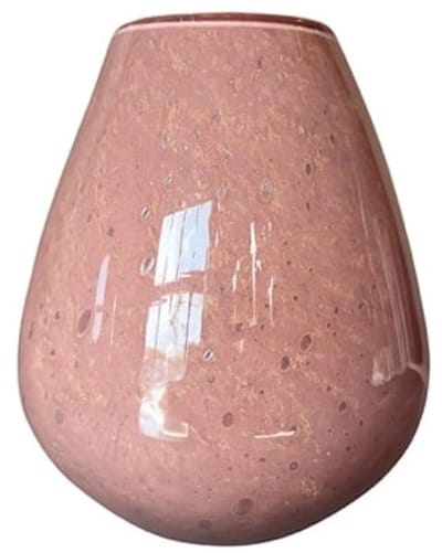 Vaas Riana | Small | Shiny Brown - Bruin | Mondgeblazen glas | Ø18 x H20 cm