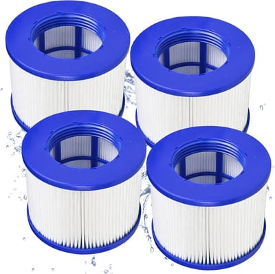 4 stuks - filterpatronen- filterpatronen zwembad -geschikt voor Aquaparx、Ospazia、G Spa - bubbelbad filter - jacuzzi filter - jacuzzi