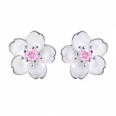 Oorbellen Zilver-Makenzie roze- Charme Bijoux