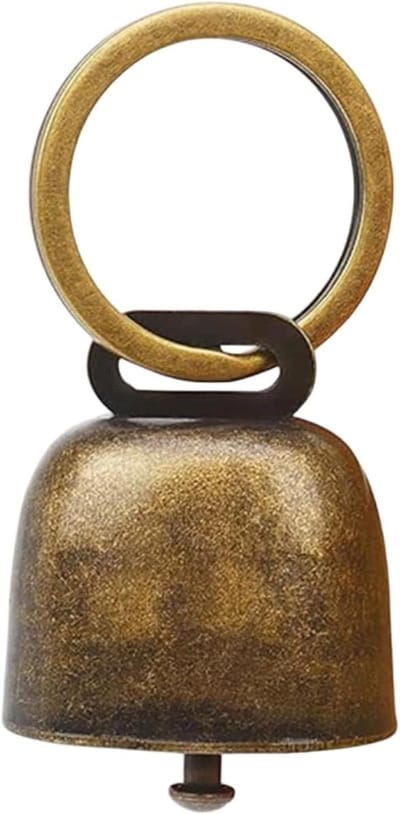 Veiligheidsbel - Dierenbel - Buitenactiviteiten - Luid waarschuwingsgeluid - 3.2 x 2.5 x 6.3 cm - Geel
