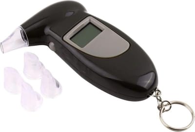 HMERCH Digitale Alcoholtester Frankrijk - blaastest voor alcoholcontrole - 5 mondstukken