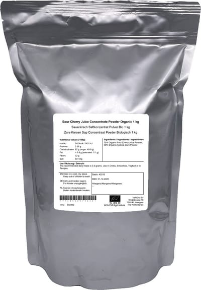 Zure Kersen Sap Concentraat Poeder - 1 Kg - Holyflavours