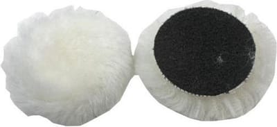 Australisch wollen polijstschijf met klittenband 75 mm pack van 2 schijven
