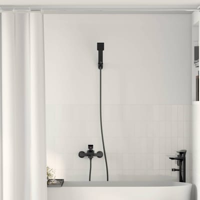 vidaXL - Douchkop - Set - Zwart - G - 1/2 - inches