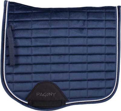 Pagony Work Velours Zadeldek - Maat: Cob - Blauw - Polyester
