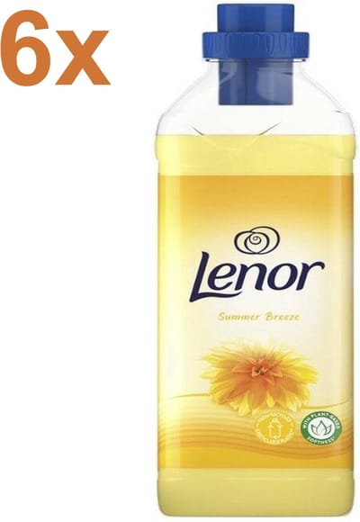 Lenor Wasverzachter Summer Breeze - 6x 1,36L – 270 Wasbeurten – Voordeelverpakking – Langdurige Frisheid