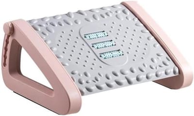 Voetenbankje - Voetensteun Bureau - Benen Rusten - Comfortabele Ondersteuning - 2.54 cm - Roze