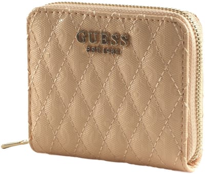 GUESS Portemonnee Betula Small Zip Around Wallet Apricot Abrikoos