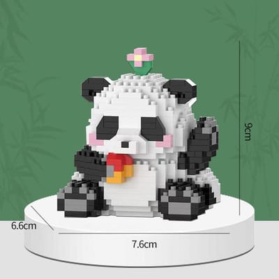 Hoge Kwaliteit Knew Hoge Kwaliteit Gebouwd Hoge Kwaliteit Schattig Hoge Kwaliteit Panda Bouwpakket Klein formaat Compact formaat Hoge Kwaliteit Bouwen with box