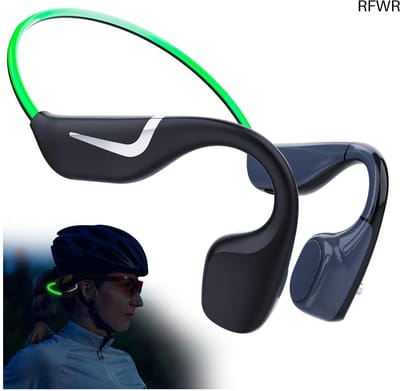 Bone Conduction Koptelefoon - Open Oor Koptelefoon - Veilig Sporten - Intelligent Licht - 20 Uur Speeltijd - Groen