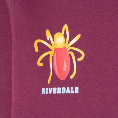 Riverdale Cheryl Blossom Broach Unisex Sweatshirt - Bordeaux - S