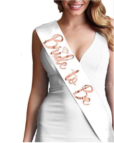 Akyol - Bride to be Sjerp - Sjerp voor Vrijgezellenfeest - Sjerp - Bruid - Bruiloft - Versiering Cadeau - Vrijgezellenfeest bride to be - 80 cm -bachelorette