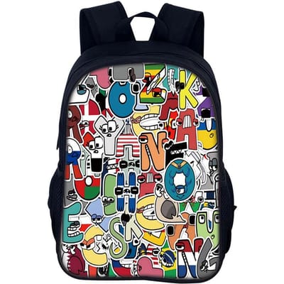 Spel Alfabet Lore Rugzak Jongens Meisjes Kleuterzak Cartoon Letter Print Kinderrugzakken Zachte Rug Schooltas Peuter Rugzak