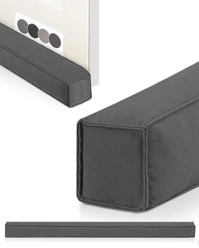 Beautissu Tochtstopper Deur 90 cm – Energiebesparende Koudeblokker Tochtstrip Voor Deuren – Tochtrol Antraciet – Tochtstopper Stof Voor Ramen & Deuren – Marin