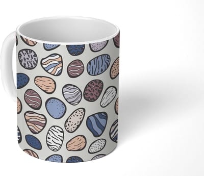 Mok - Koffiemok - Stenen - Patronen - Zen - Mokken - 350 ML - Beker - Koffiemokken - Theemok