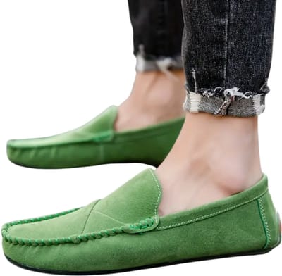 Bovista Loafers Heren - Met Hak - Herenschoenen - Instappers - Groen - Maat 36.5