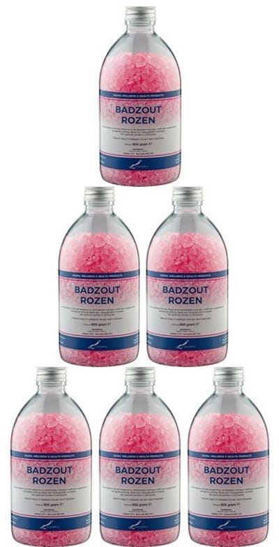 Claudius Badzout Rozen - 600 gram - Fles met aluminium dop - set van 6 stuks