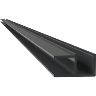 Sealskin - Hoekprofiel Mix&match 150cm - Zwart - Voor 8 Mm Dik Glas
