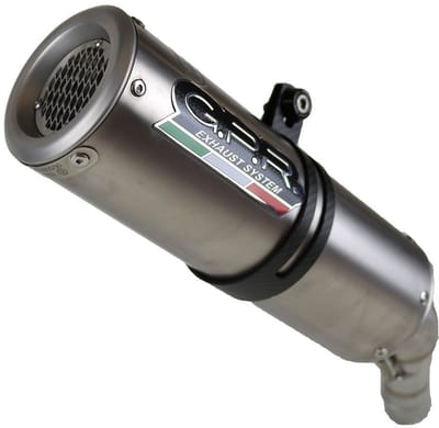Gpr Exclusive M3 Natural Titanium Gsx-s 1000 F 15-16 Gehomologeerde Slip On Uitlaatdemper Zilver Homologated