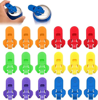 Handmatige Blikopener Set van 12 Stuks, Perfect voor Blikjes Frisdrank, Bier en Softdrinks, Lekvrije Ontwerp en Gebruiksgemak