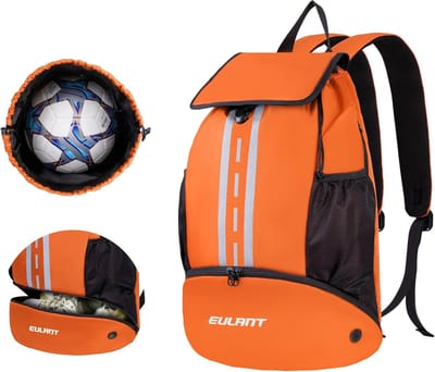 Voetbal Rugzak - Sporttas Schoenenvak - Sporten en Trainen - Waterdicht Schoenenvak - Unisex - Zwart