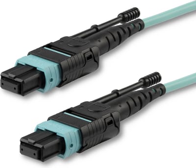 StarTech.com MPO12PL2M InfiniBand en Glasvezelkabel 2 m MPO/MTP Aqua-kleur