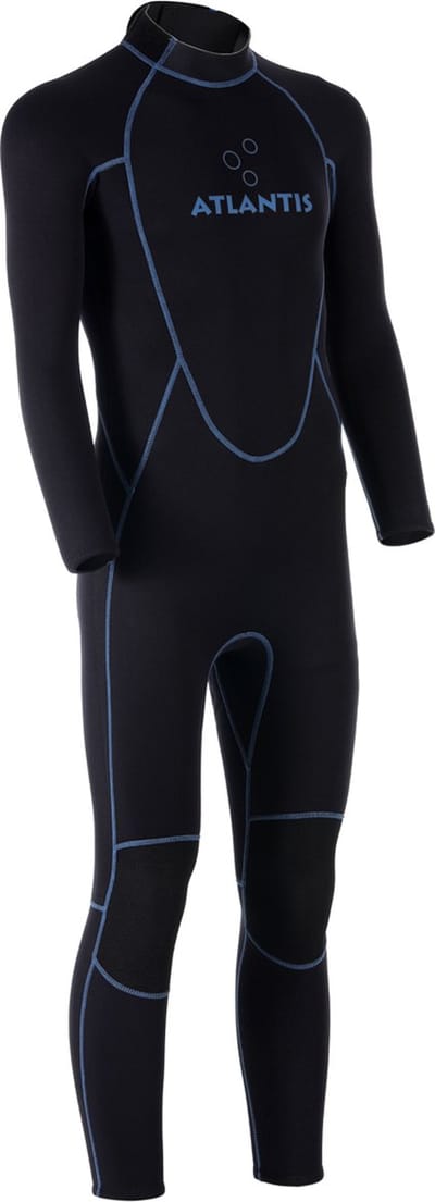 Atlantis 3/2mm Adventure Full - Wetsuit - Heren - Zwart/Blauw - S