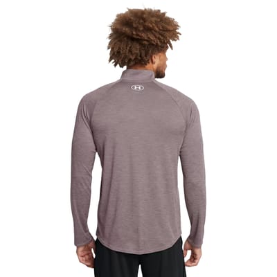 Under Armour Heren 2.0 Technische top met halve rits (Grijs)