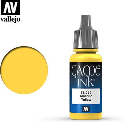 Vallejo Hobbyverf Acrylverf - 72085 Game Color - Yellow Ink - Acryl - Verf flesje - 18 ml