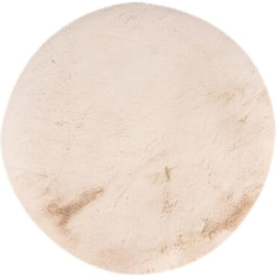 Muratap Heaven fluffy soft vloerkleed hoogpolig effen tapijt - 120 cm rond