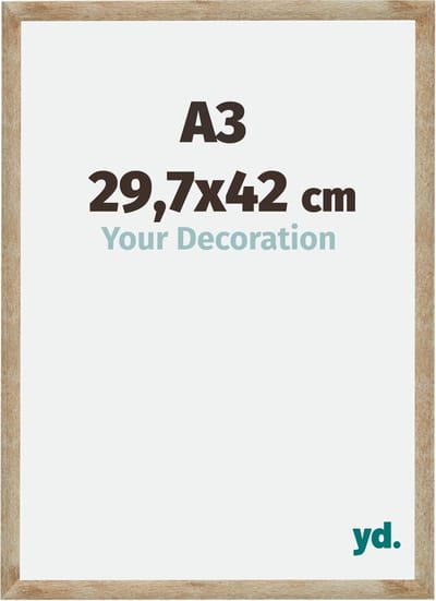 Your Decoration - Fotolijst A3 29,7x42 cm - MDF - Goud - Catania