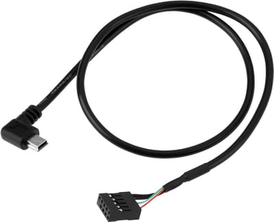 CPU Koeler Kabel - USB Interface - PC Componenten - Rechthoekige Connector - 50 cm - Zwart