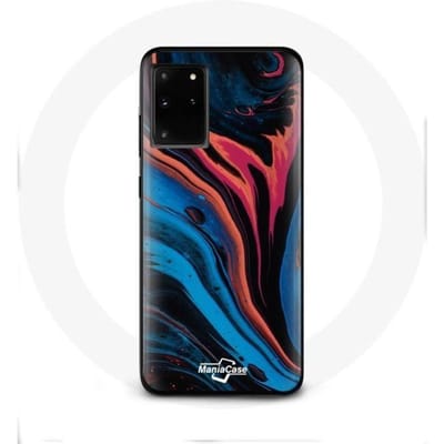 Hoesje voor Samsung Galaxy S11 Plus abstracte textuur blauw zwart rood
