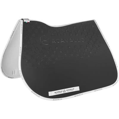 Zadeldoek voor paard met een kussen eronder van bamboevezel Acavallo Lycra Gel Grip