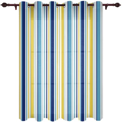 Moderne Gordijnen met Verloopstrepen voor Woonkamer Slaapkamer Gordijn Keuken Behandeling Jaloezieën Draperieën 135W x 60H(cm) x1