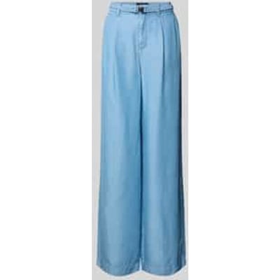 Wide fit jeans met bandplooien