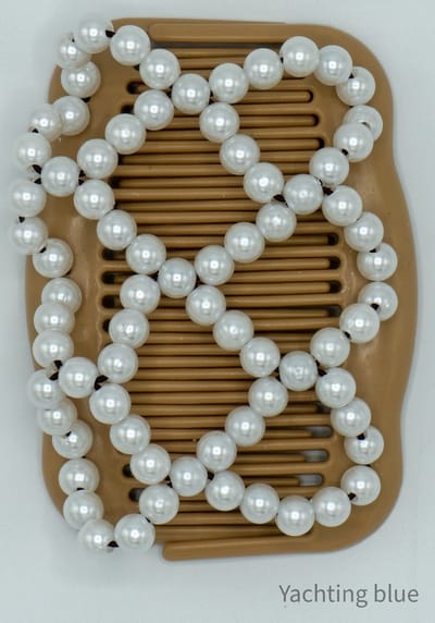 Haarkammen - dubbel - met kralen - haarclip - dubbele kam - parels - haarclips dames - parel - kado - kado vrouw - insteekkam -