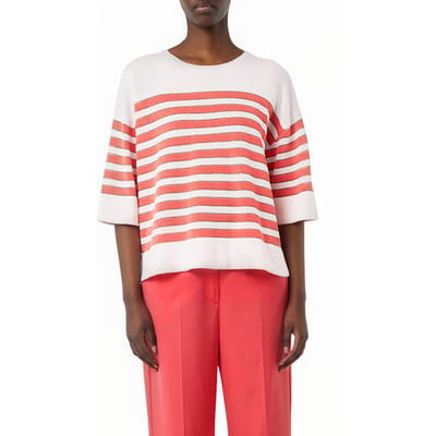 Comma  Pullover Coral Maat: M | Gebreide Truien Outlet | Dames | Wit