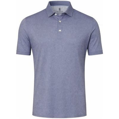 Desoto Polo Casual Kent Oxford Cotton Blauw / male