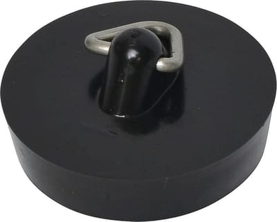 Go Go Gadget - Gootsteendop - Dop - Gootsteen afsluiten - One Size - Zwart - 44 mm