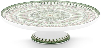 Pip Studio Lily & Lotus Light Green Taartplateau Mini - Diameter: 21cm - Porselein - Vaatwasserbestendig - Groen Tinten