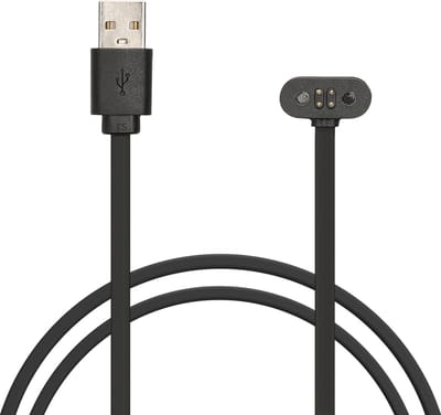 kwmobile USB-oplaadkabel geschikt voor Mojawa RunPlus - Kabel voor smartwatch - zwart