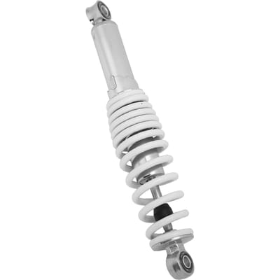 Amortisseur de moto 305 mm réglable 5 vitesses Alliage d'acier Universel pour Quads Go-Karts 50cc-125cc white